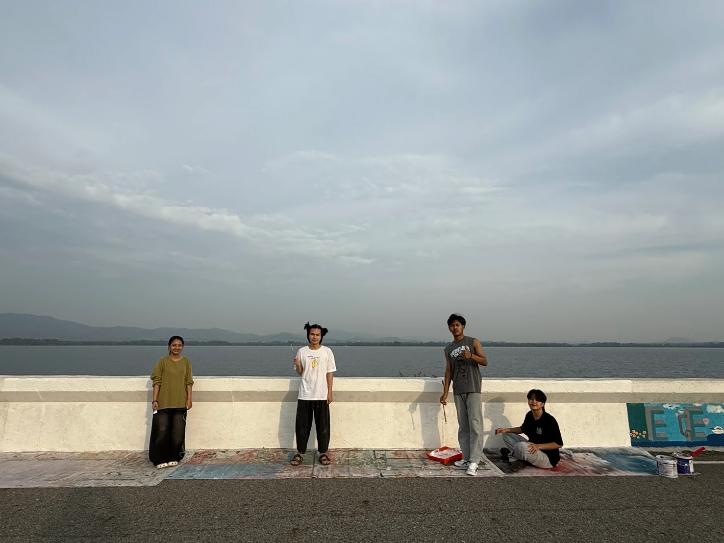 Bang Phra Reservoir wall painting by PhanatchaNuch