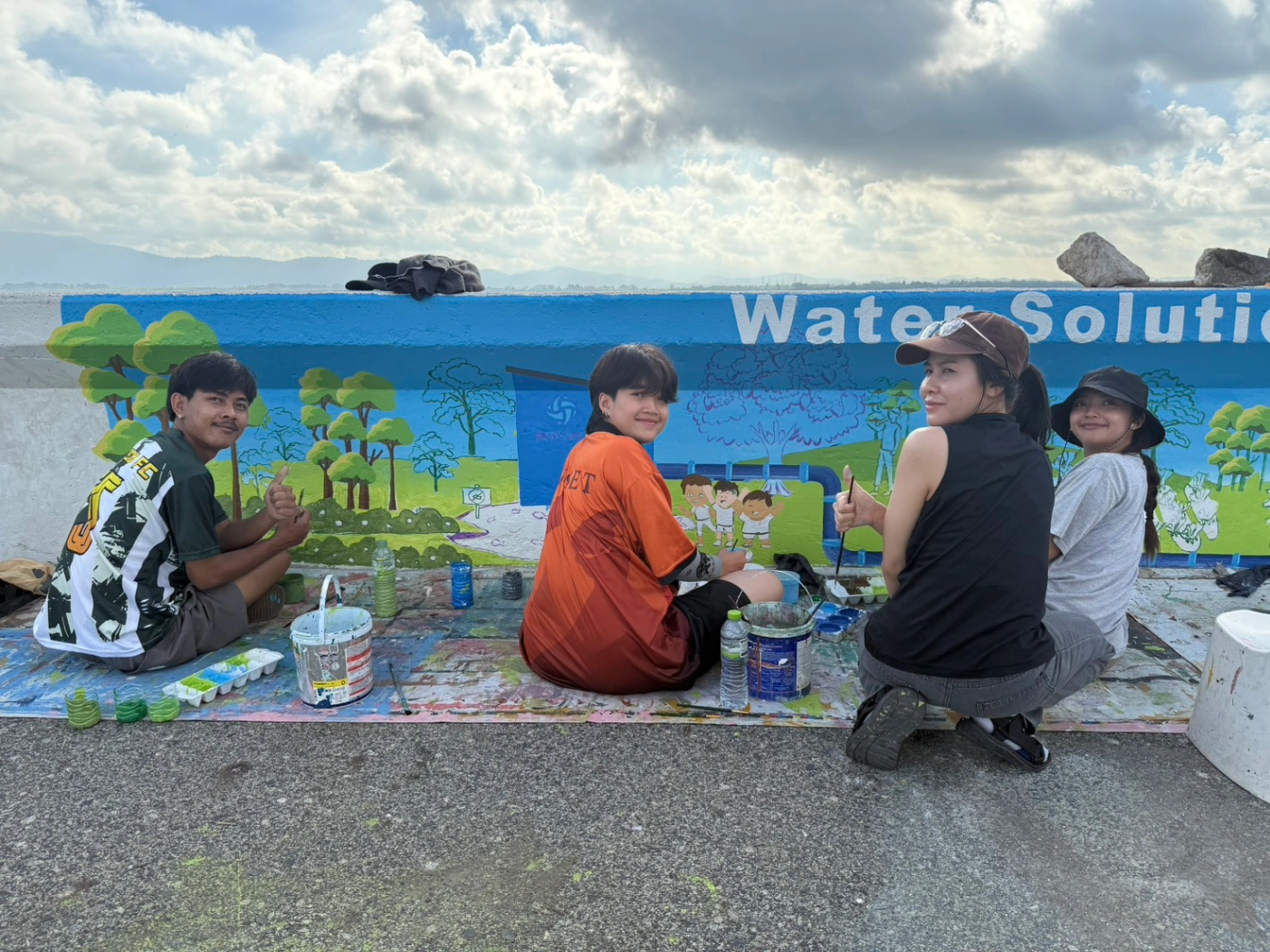 Bang Phra Reservoir wall painting by PhanatchaNuch 4
