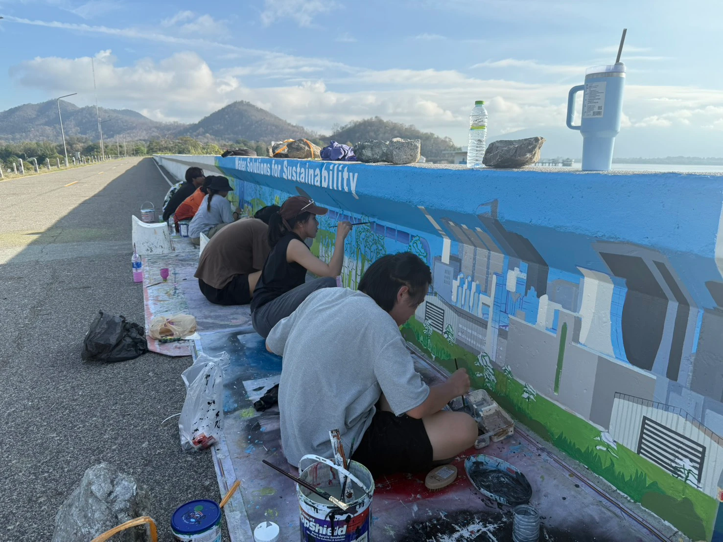 Bang Phra Reservoir wall painting by PhanatchaNuch 5
