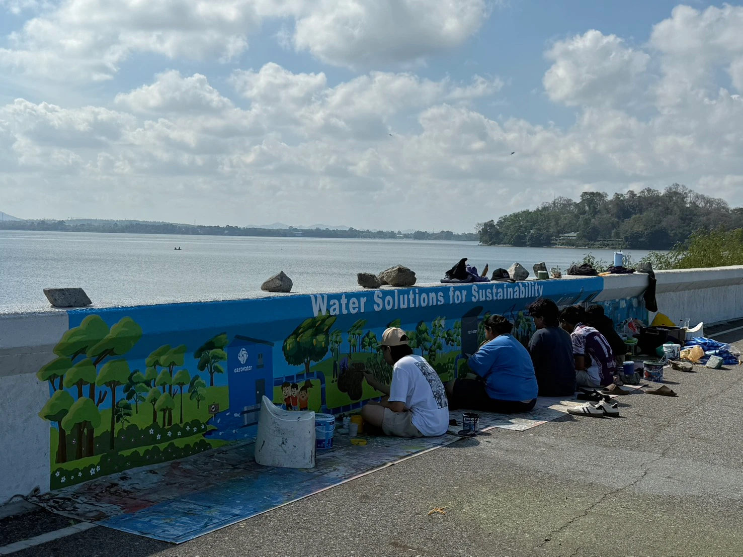 Bang Phra Reservoir wall painting by PhanatchaNuch 8