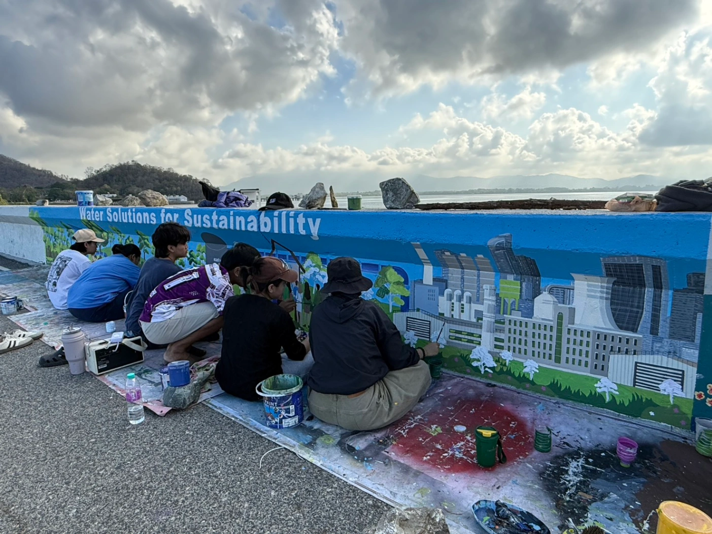 Bang Phra Reservoir wall painting by PhanatchaNuch 9