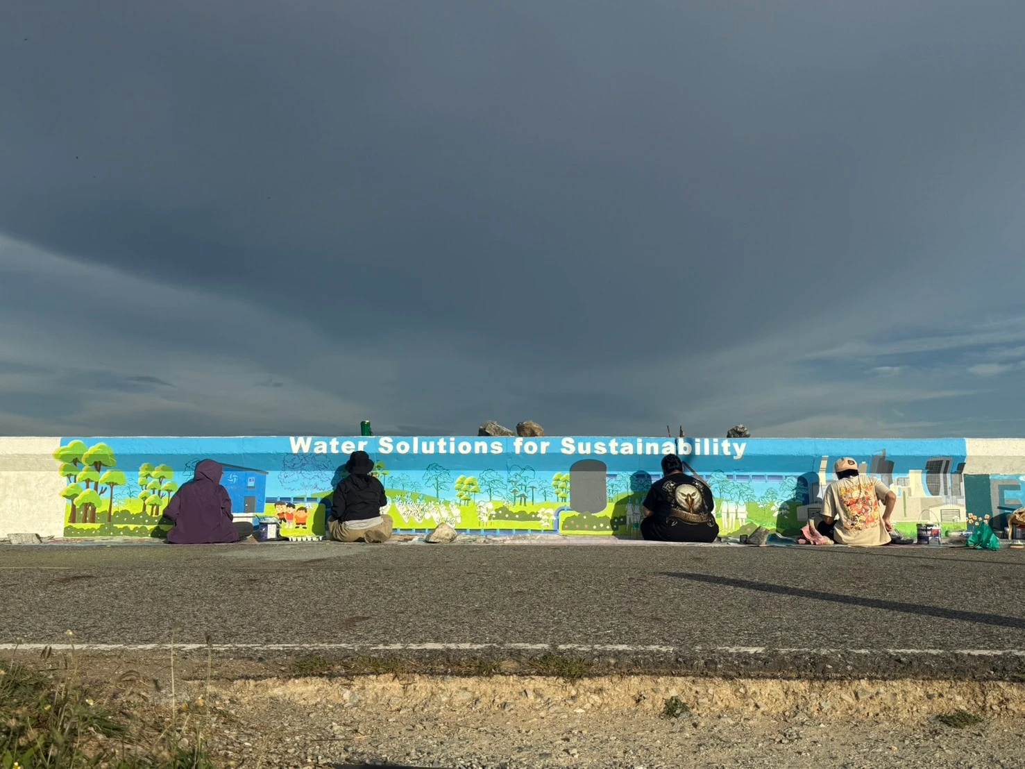 Bang Phra Reservoir wall painting by PhanatchaNuch 11