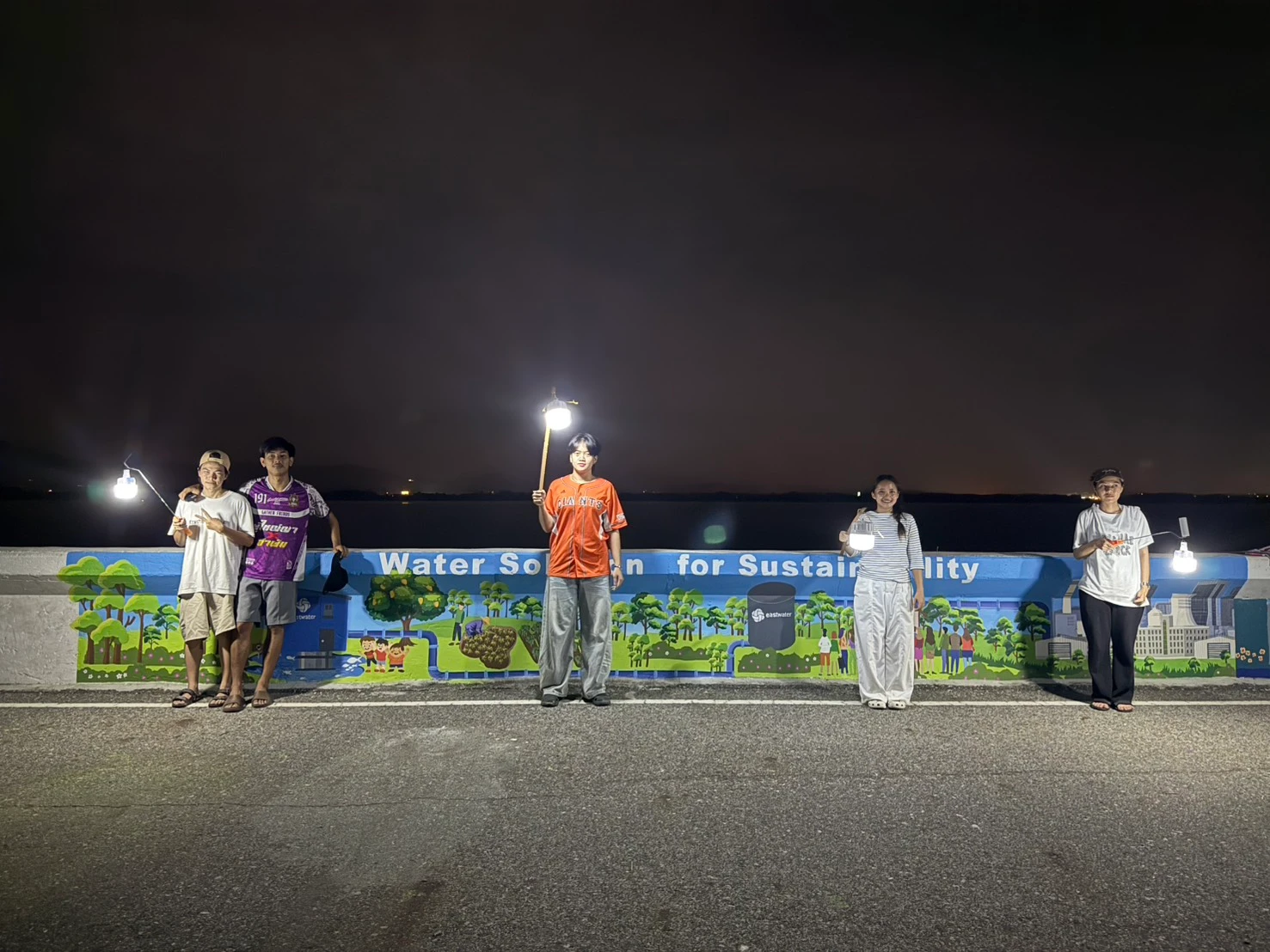 Bang Phra Reservoir wall painting by PhanatchaNuch 13
